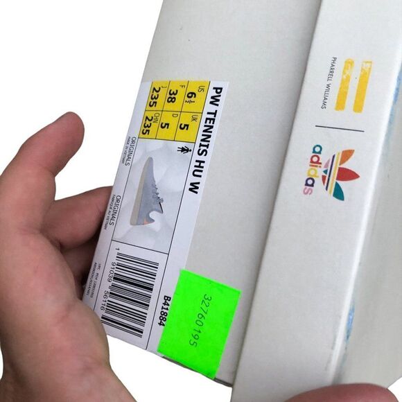 RARE 2018 Adidas X Pharrell Tennis Hu Aero Blue 6.5W - Picture 12 of 14